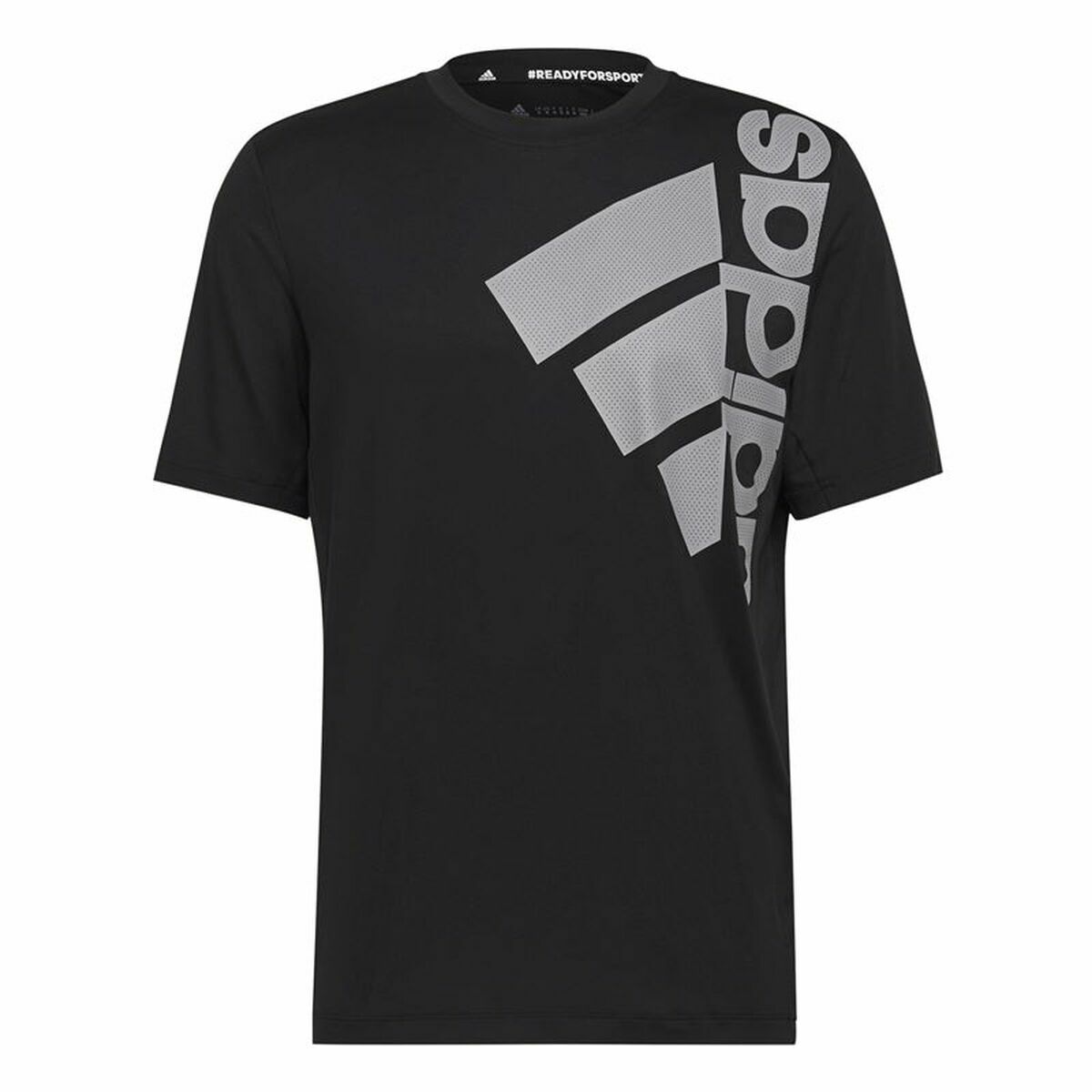 Maglia a Maniche Corte Uomo Adidas Big Badge Nero Taglia:S