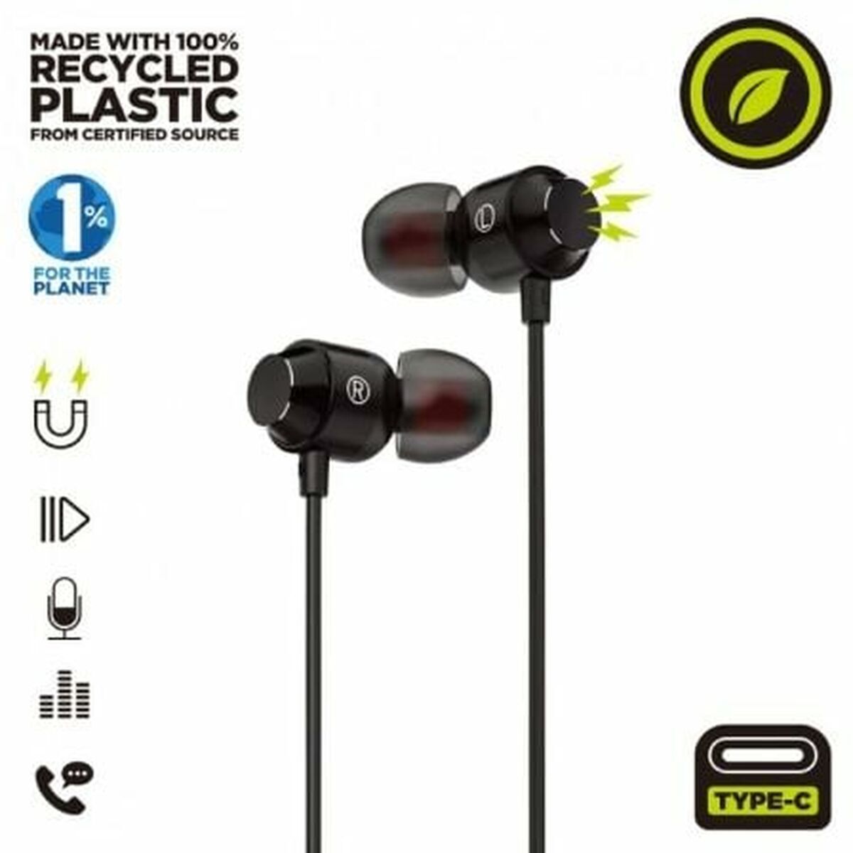 Auricolari Muvit MCHPH0006 Nero