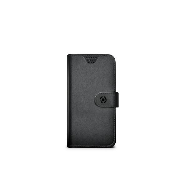 Custodia per Cellulare Celly WALLYUNILBK Nero Universal