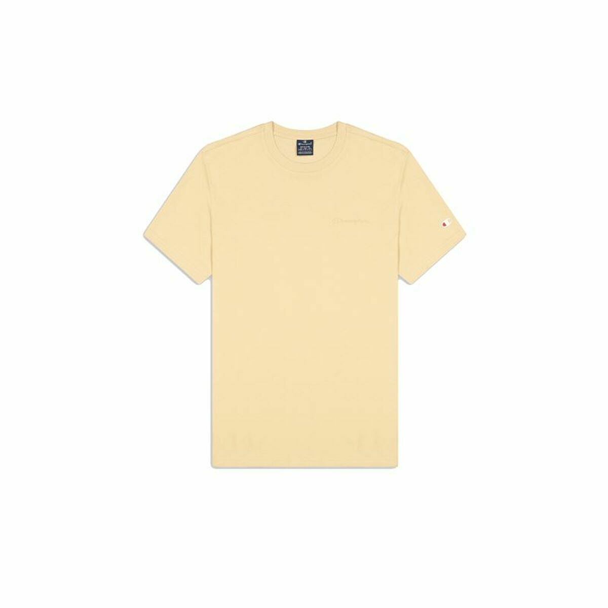 Maglia a Maniche Corte Uomo Champion Crewneck Beige Taglia:M