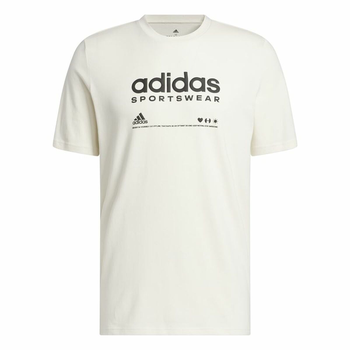 Maglia a Maniche Corte Uomo Adidas Lounge Bianco Taglia:M