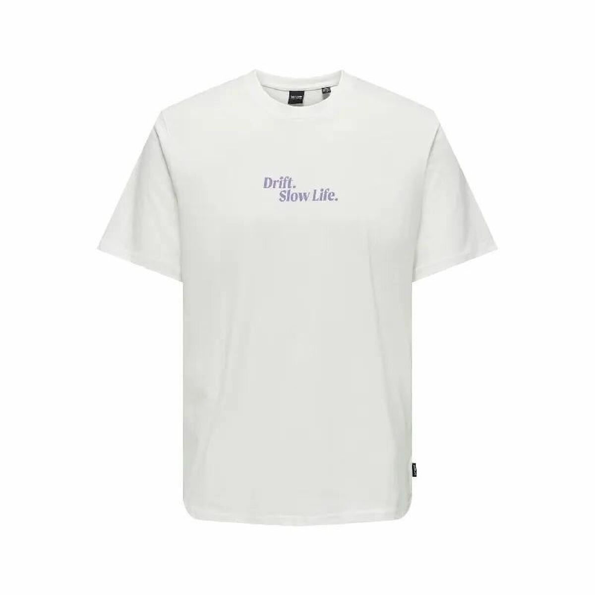 Maglia a Maniche Corte Uomo Only & Sons Onskye Reg Bianco Taglia:M