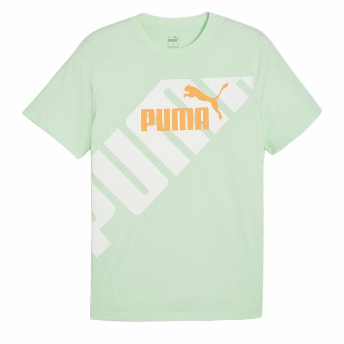 Maglia a Maniche Corte Uomo Puma POWER Graphic  Ciano Taglia:M