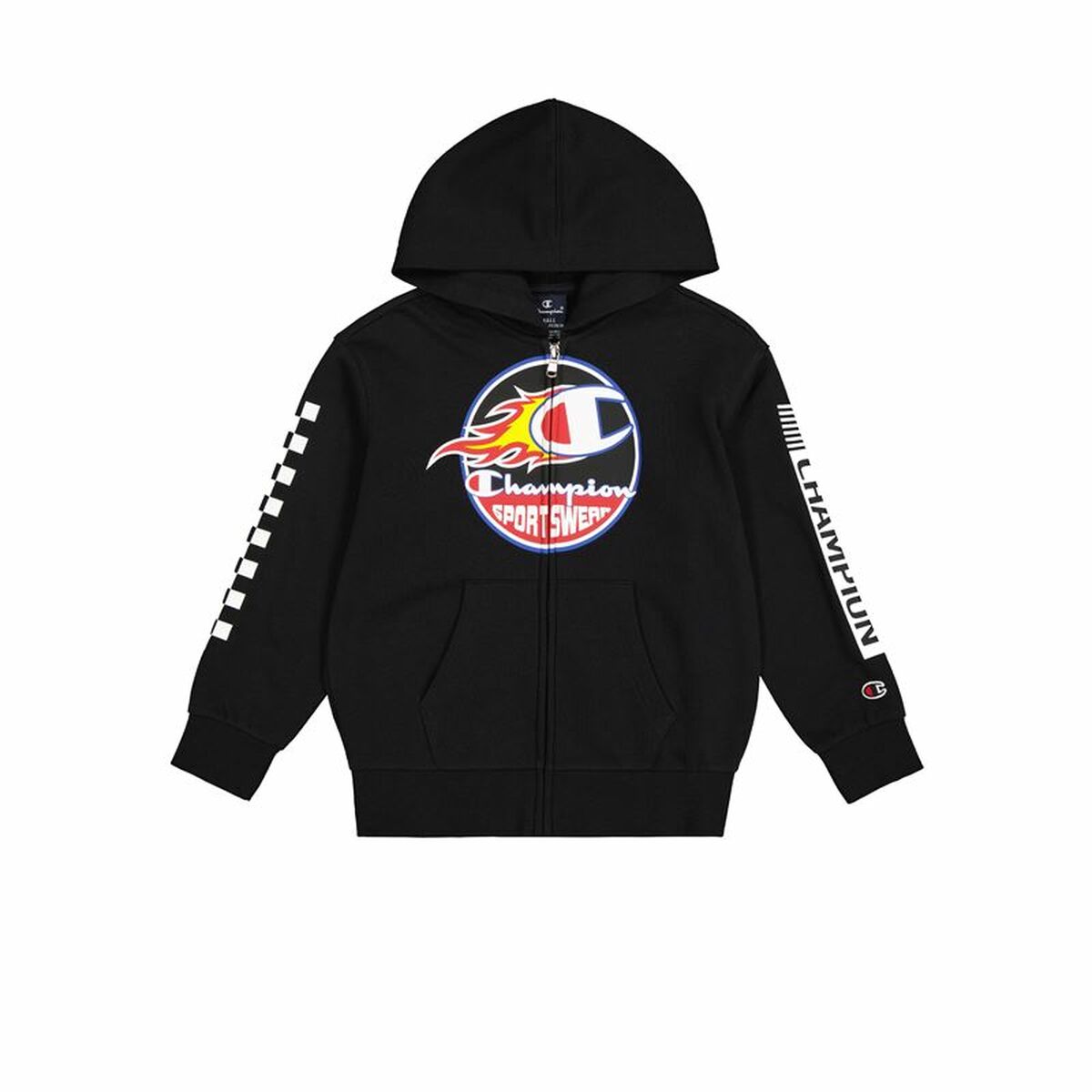 Felpa con Cappuccio Uomo Champion Nero Taglia:XL