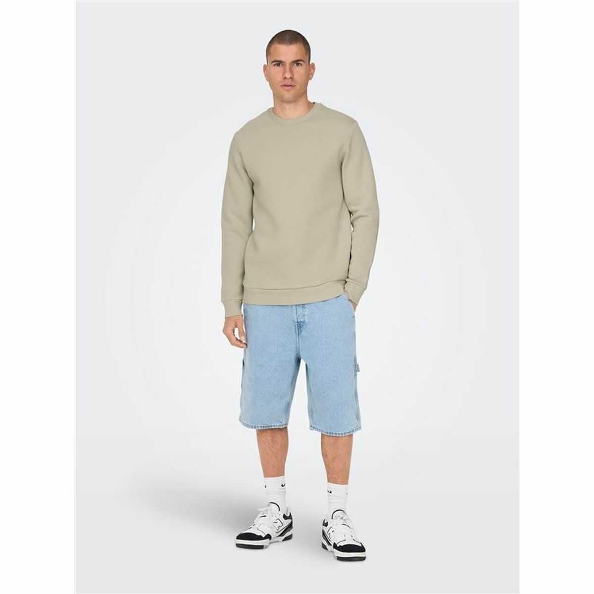 Felpa senza Cappuccio Uomo Only & Sons Lining Taglia:XXL - Image 3