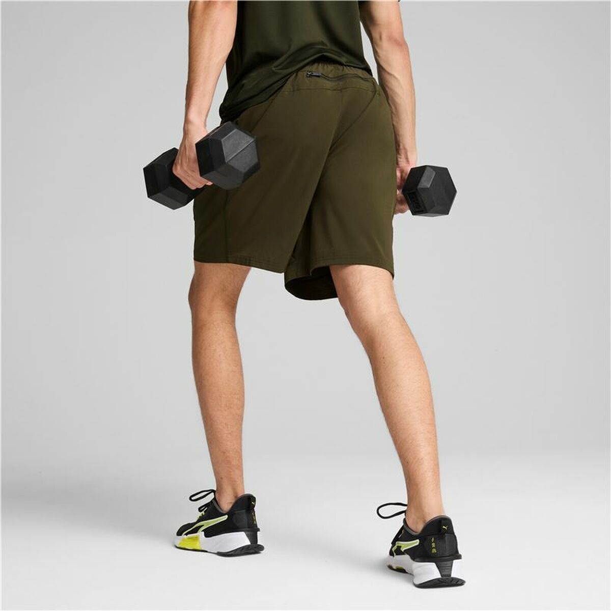 Pantaloncino Sportivo Puma Flex 7" Woven Oliva Taglia:M - Image 5