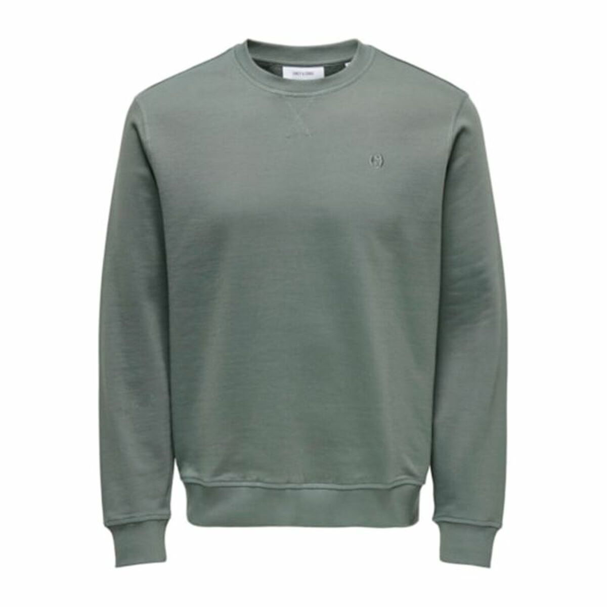 Felpa senza Cappuccio Uomo Only & Sons Onsdan Unshed Reg Crew Neck Verde scuro Taglia:XL