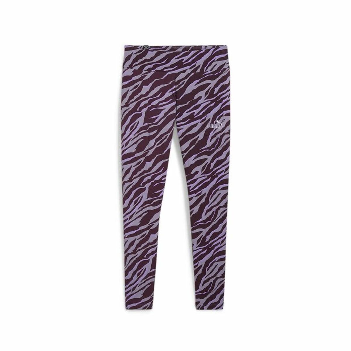 Leggings Sportivo da Donna Puma Ess+ Animal Aop Viola Taglia:L