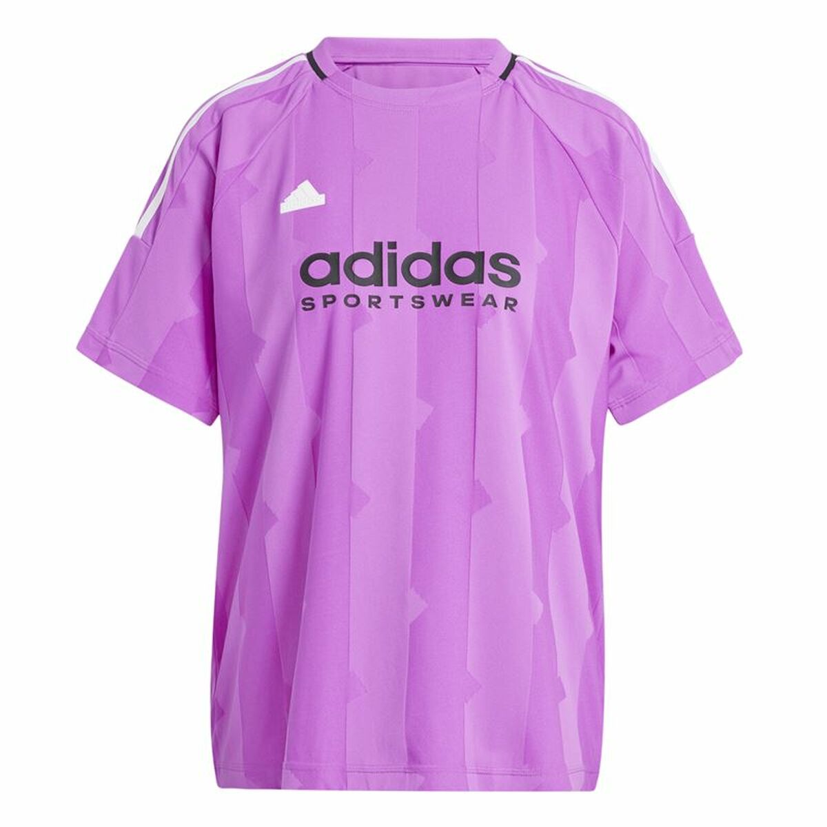 Maglia a Maniche Corte Uomo Adidas Tiro Cut 3 Viola Taglia:S