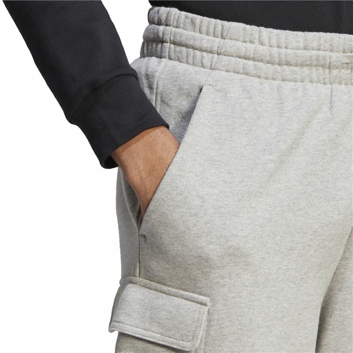 Pantaloncino Sportivo Adidas Essentials French Terry Cargo Grigio Taglia:L - Image 6