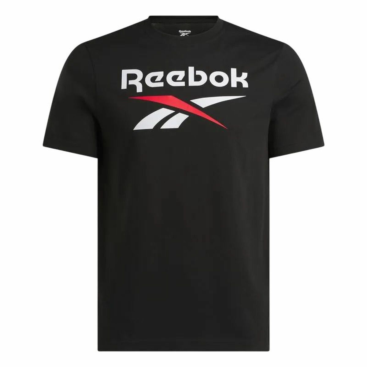 Maglia a Maniche Corte Uomo Reebok Identity Big Nero Taglia:S