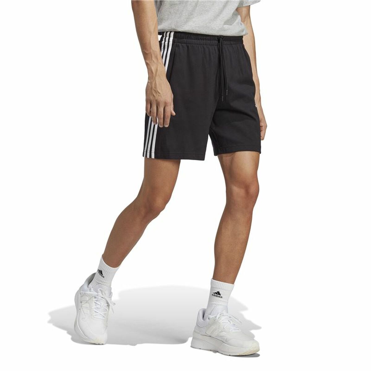 Pantaloncino Sportivo Adidas 3S Sj 7 Sho Nero Taglia:XS - Image 4