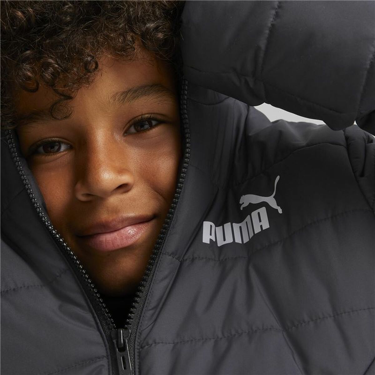 Giacca Sportiva da Bambini Puma Essentials Padded Nero Taglia:Taglia - 7-8 Anni - Image 6