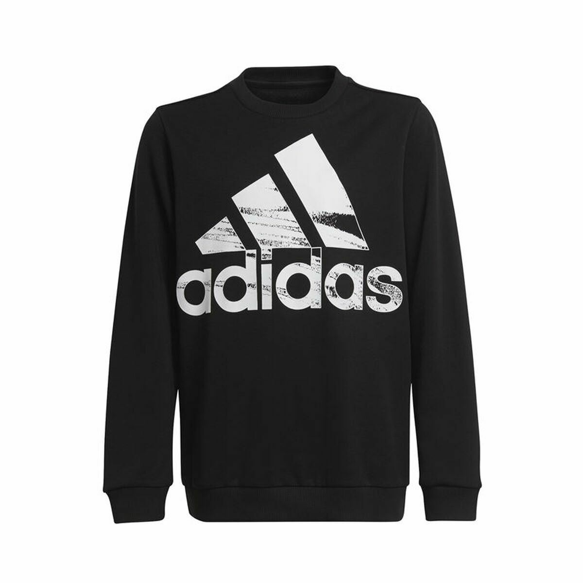 Felpa senza Cappuccio Bambino Adidas Sweat Logo Nero Taglia:Taglia - 7-8 Anni