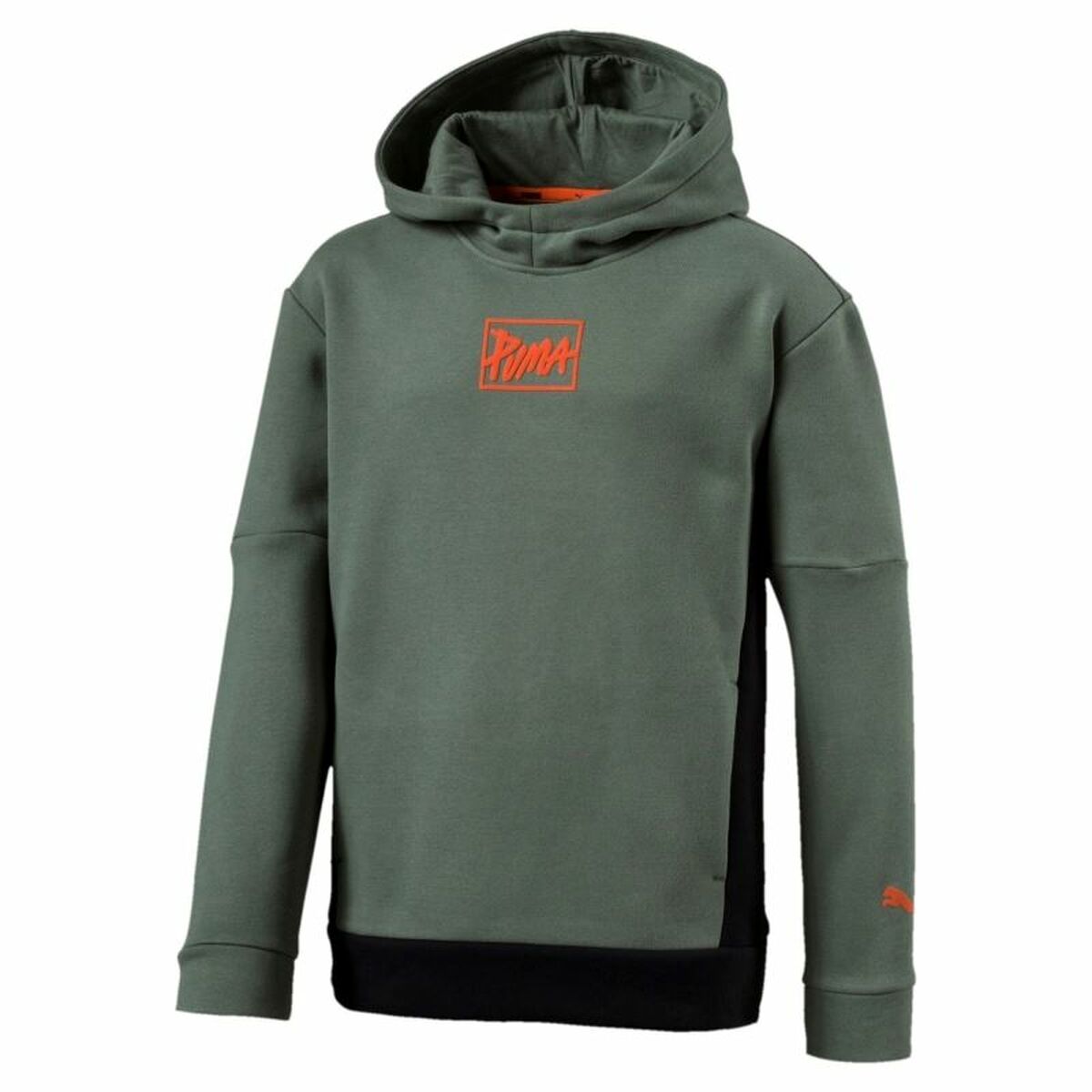 Felpa con Cappuccio Unisex Puma Style Hoody B Laurel Wreath Oliva Taglia:15-16 Anni