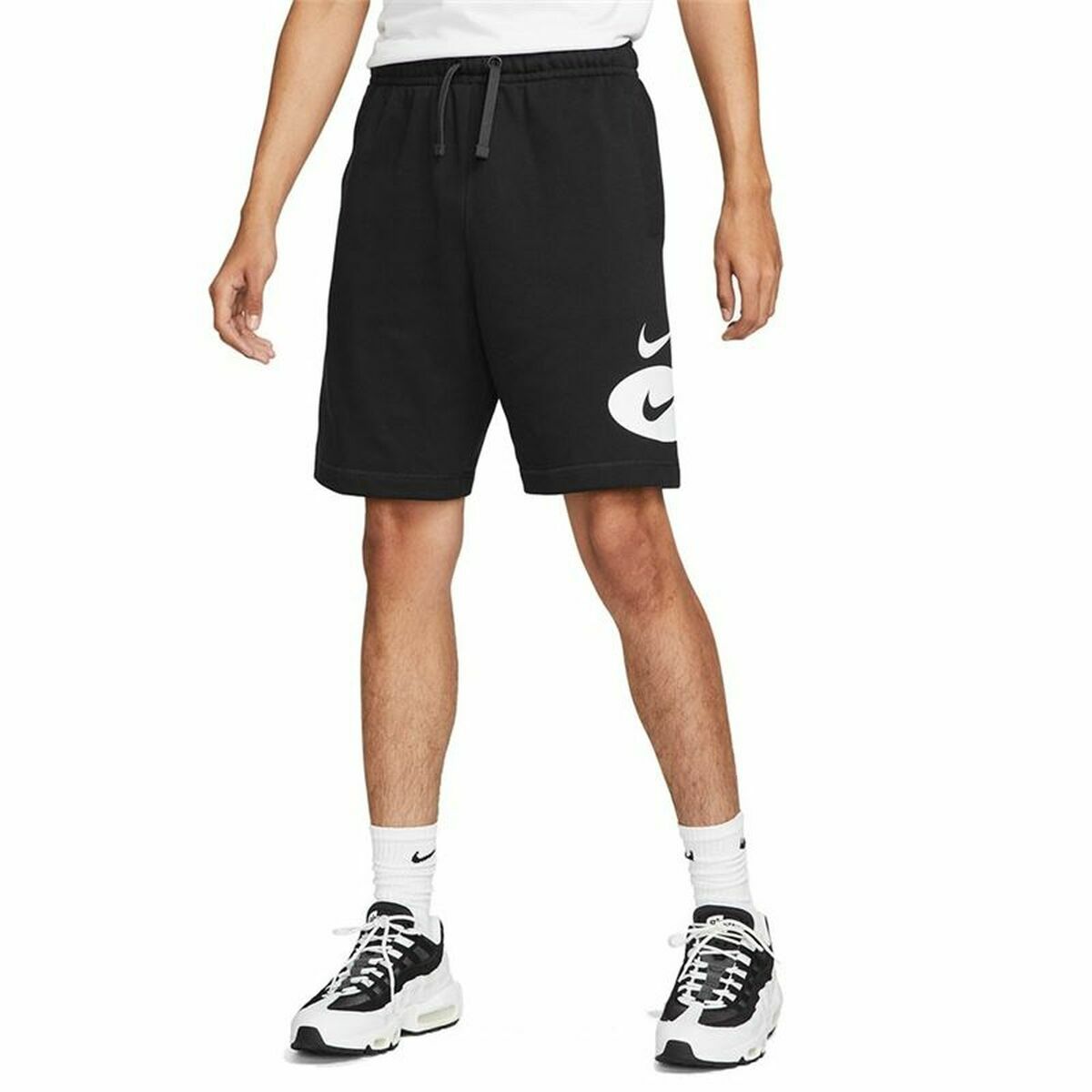 Pantaloni Corti Sportivi da Uomo Nike Swoosh League Nero Taglia:S