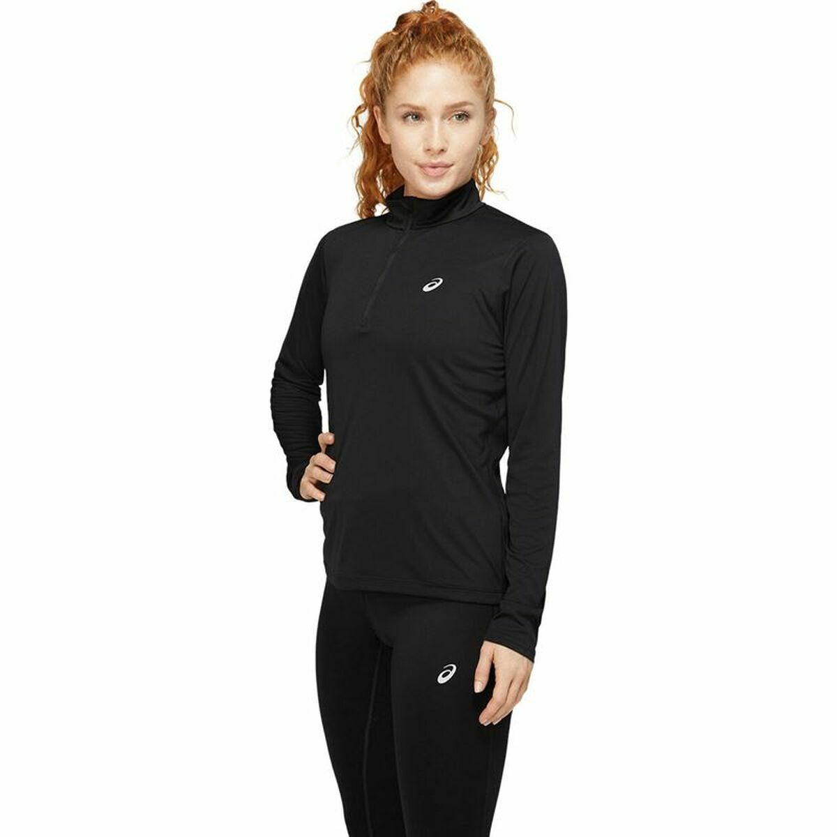Maglia a Maniche Lunghe Donna Asics Nero Taglia:XS