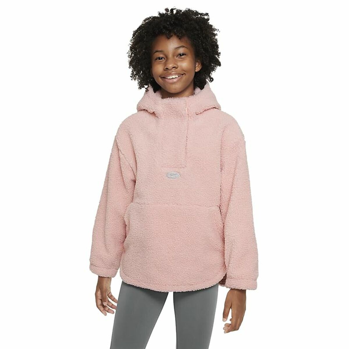 Felpa per Bambini Nike Therma-FIT Icon Clash Rosa Taglia:13-15 Anni