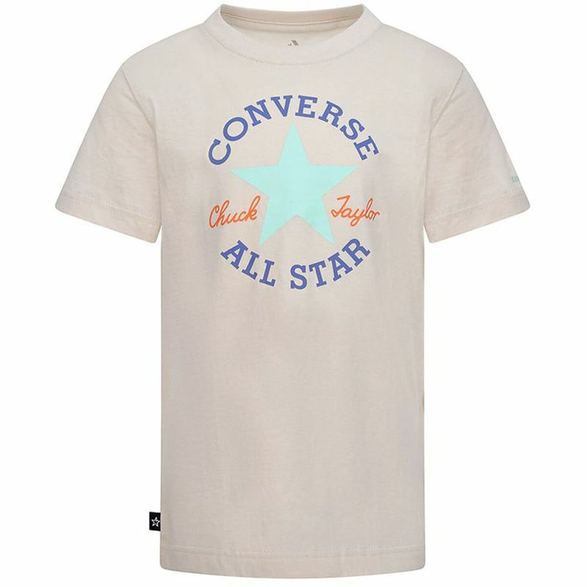 Maglia a Maniche Corte per Bambini Converse Core Sse Salmone Taglia:13-15 Anni