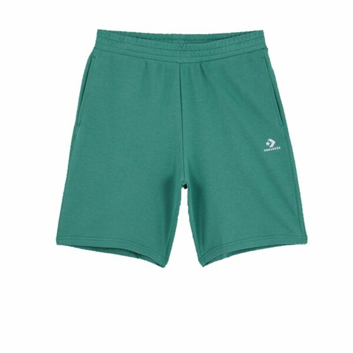 Pantaloni Corti Sportivi da Uomo Converse Classic Fit Wearers Left Star Verde Taglia:L