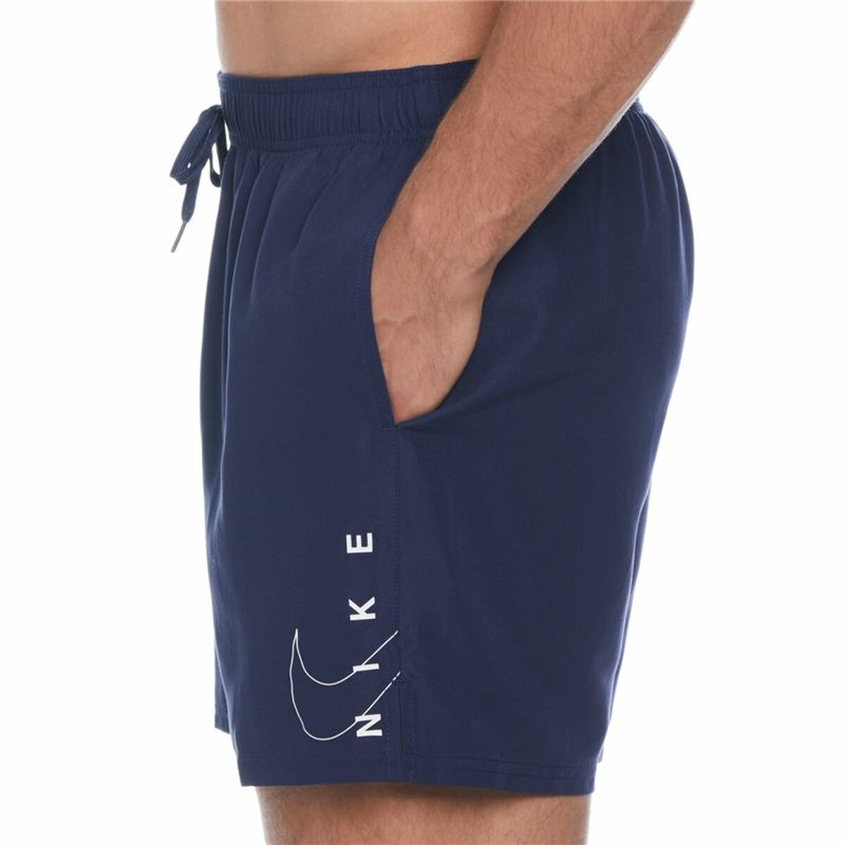 Costume da Bagno Uomo Nike 5" Volley Short Blu Marino Taglia:XL - Image 4