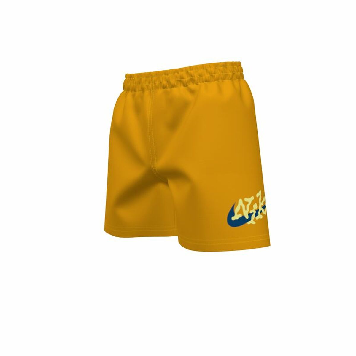 Costume da Bagno Bambino Nike 4" Volley Short Ocra Taglia:8-9 Anni