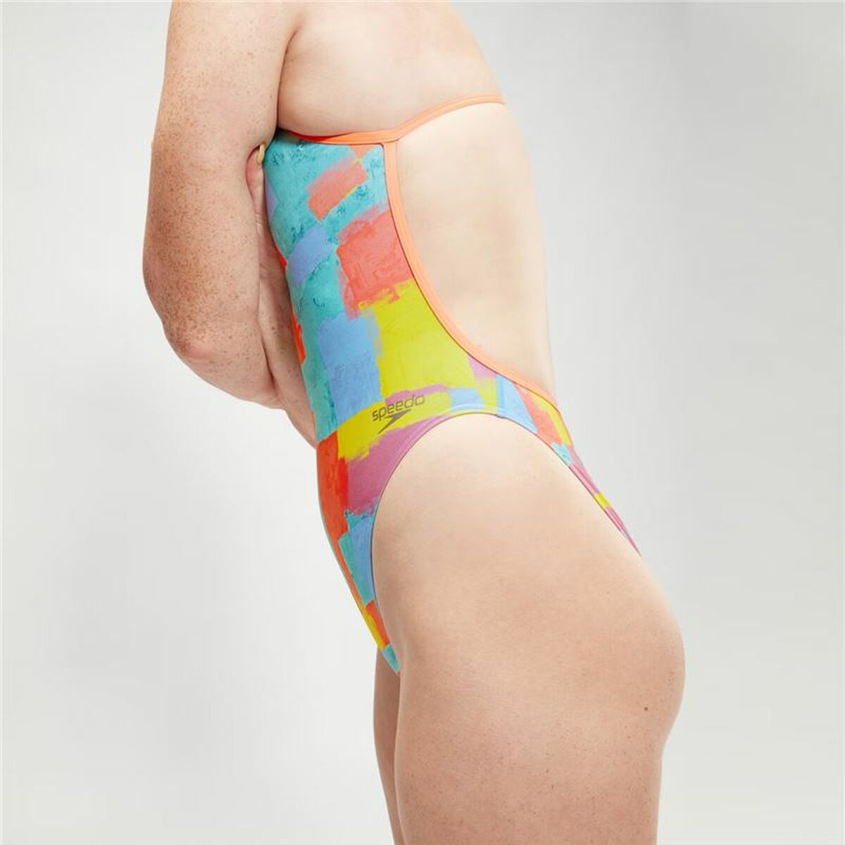 Costume da Bagno Donna Speedo Speedo Allover Digital V-Back Azzurro Taglia:34 - Image 5
