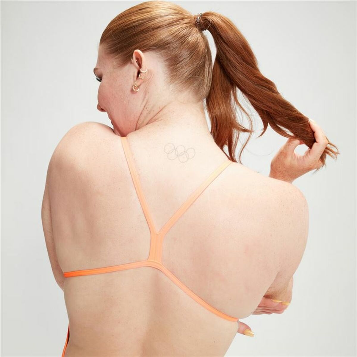 Costume da Bagno Donna Speedo Speedo Allover Digital V-Back Azzurro Taglia:34 - Image 4