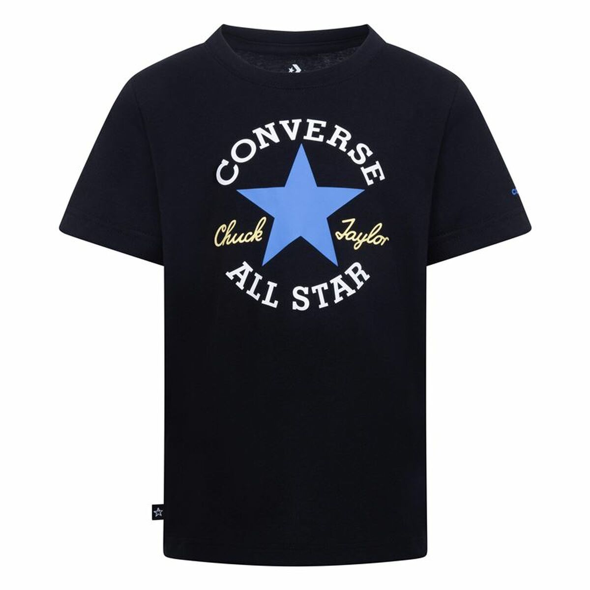 Maglia a Maniche Corte per Bambini Converse Sustainable Core Sse Nero Taglia:Taglia - 6-7 Anni