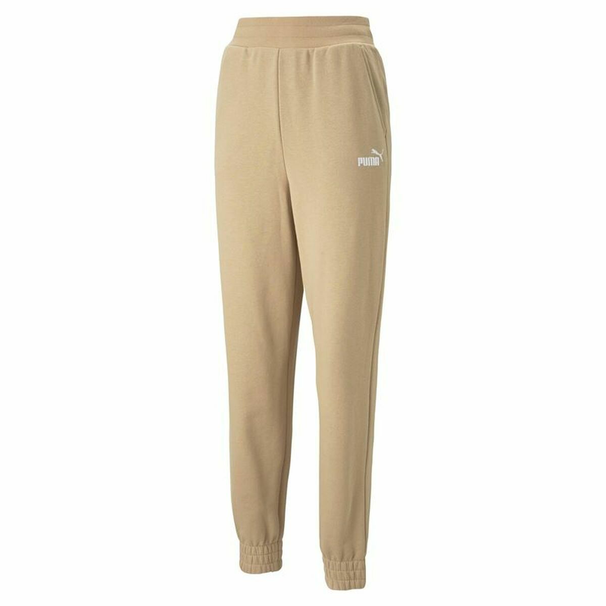Pantalone Lungo Sportivo Puma Embroidery High Beige Donna Taglia:M