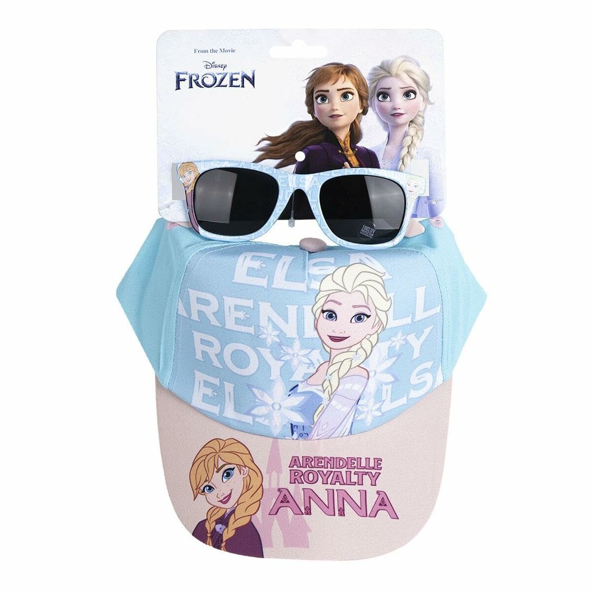 Set di berretto e occhiali da sole Frozen Azzurro