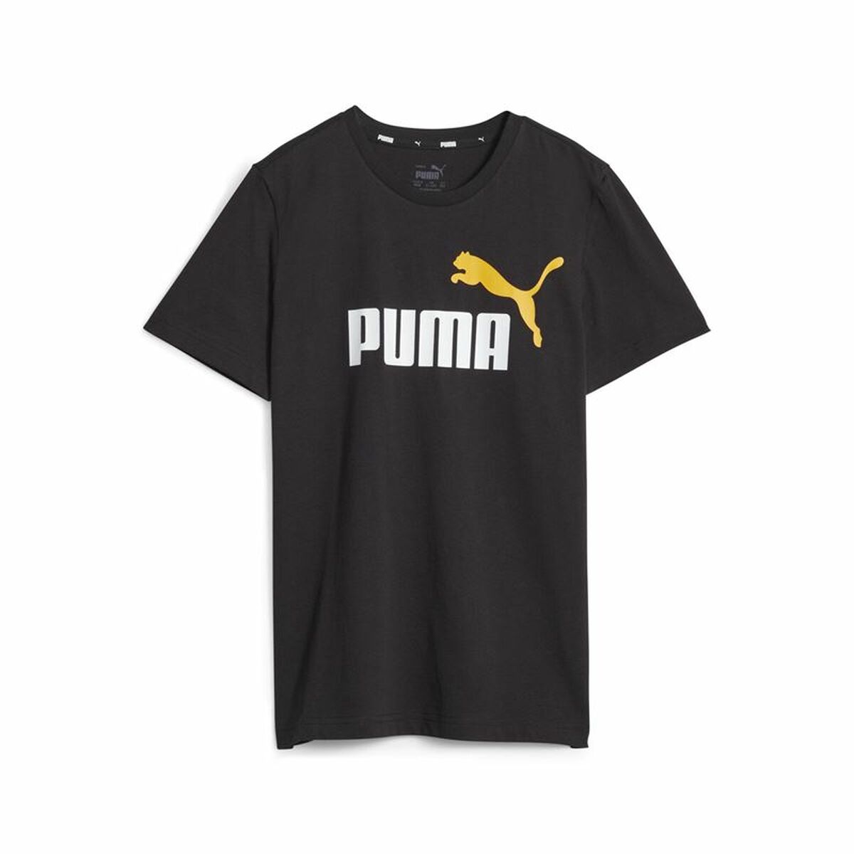Maglia a Maniche Corte per Bambini Puma Ess+ 2 Col Logo Nero Taglia:9-10 Anni