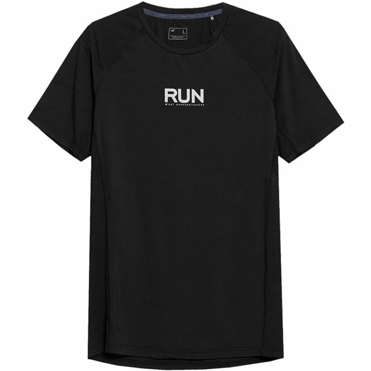 Maglia a Maniche Corte Uomo 4F Run Nero Taglia:M