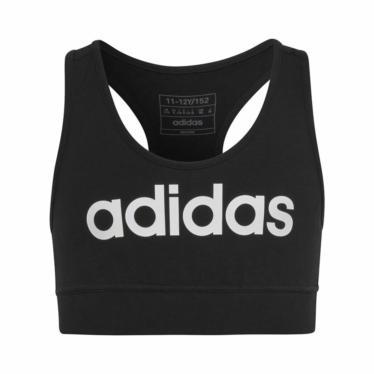 Reggiseno Sportivo Adidas Nero Taglia:13-14 Anni