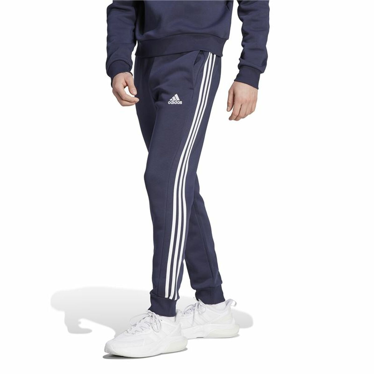 Pantalone Lungo Sportivo Adidas 3S Fl Tc Pt Nero Uomo Taglia:S - Image 6