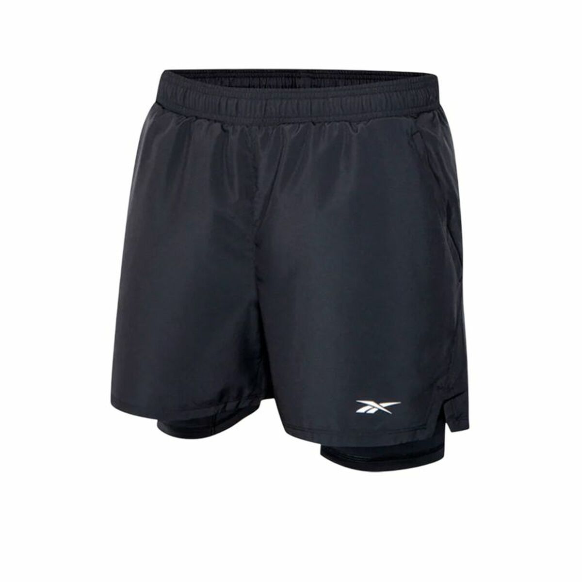 Pantaloncino Sportivo Reebok Athlete Hype 2-In-1 Nero Taglia:M