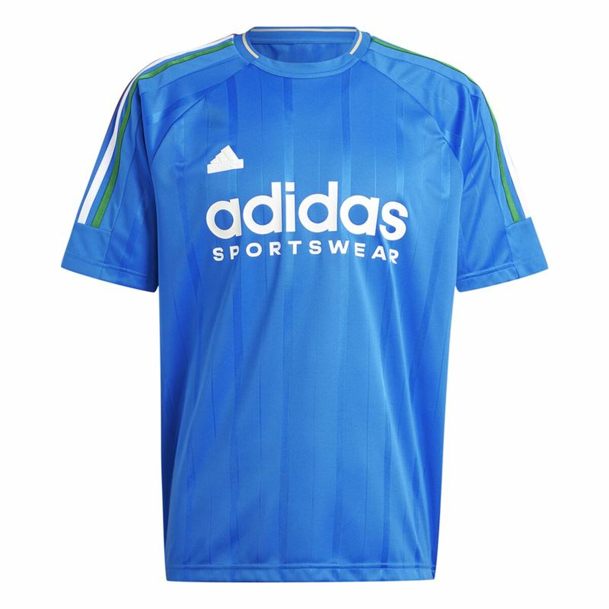 Maglia a Maniche Corte Uomo Adidas Tiro Nations Pack Azzurro Bianco Taglia:S