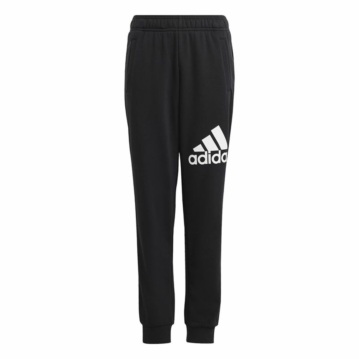Pantalone Sportivo per Bambini Adidas Fit Big Logo Nero Taglia:15-16 Anni