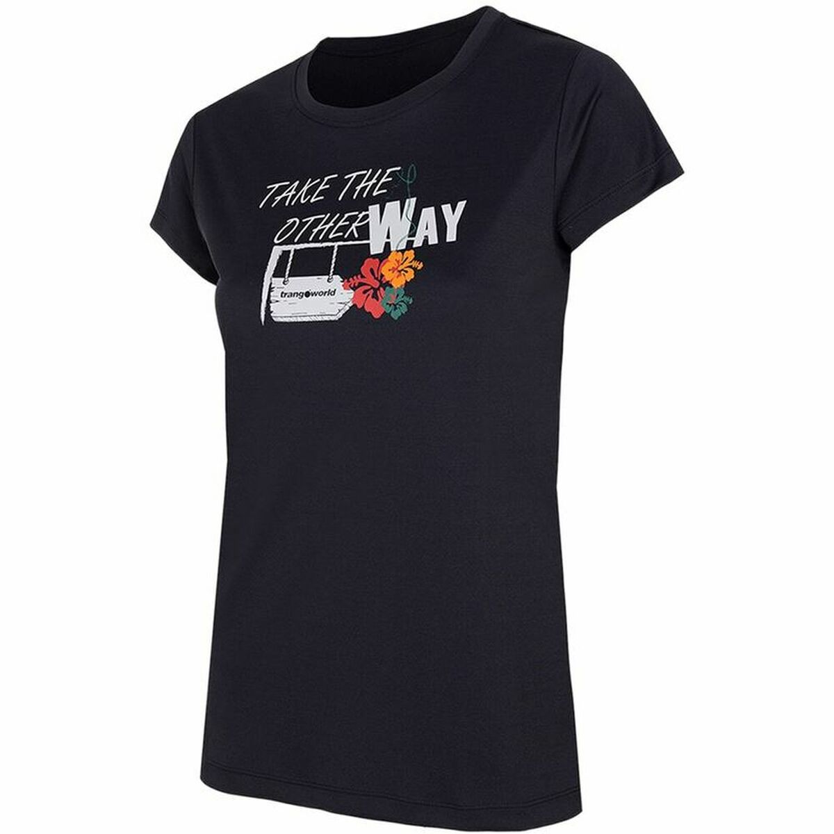 Maglia a Maniche Corte Donna Trangoworld Myra Nero Taglia:M