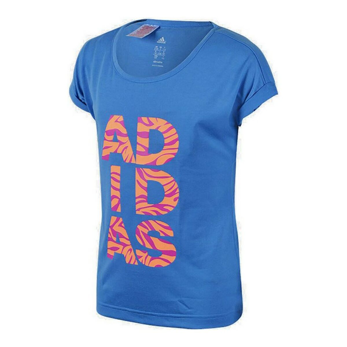 Maglia a Maniche Corte per Bambini Adidas Young Ling Azzurro Taglia:Taglia - 7-8 Anni