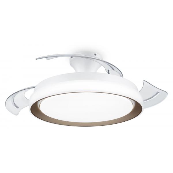 Ventilatore da Soffitto con Luce Philips 929004081801 Bianco Dorato (4000 K) (2700 K)