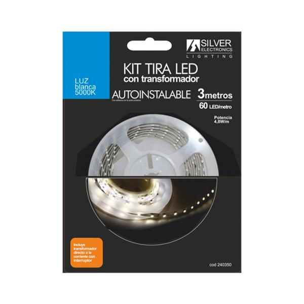 Strisce LED Silver Electronics 240350 5000K Blanco 3M