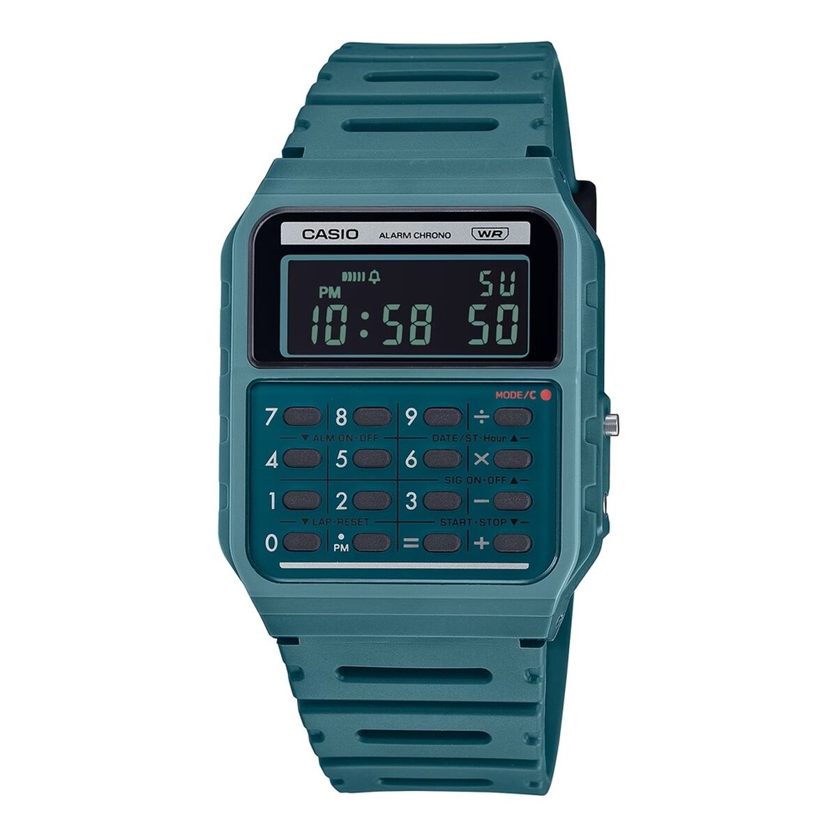 Orologio Uomo Casio CALCULATOR EDGY COLLECTION - FOREST GREEN