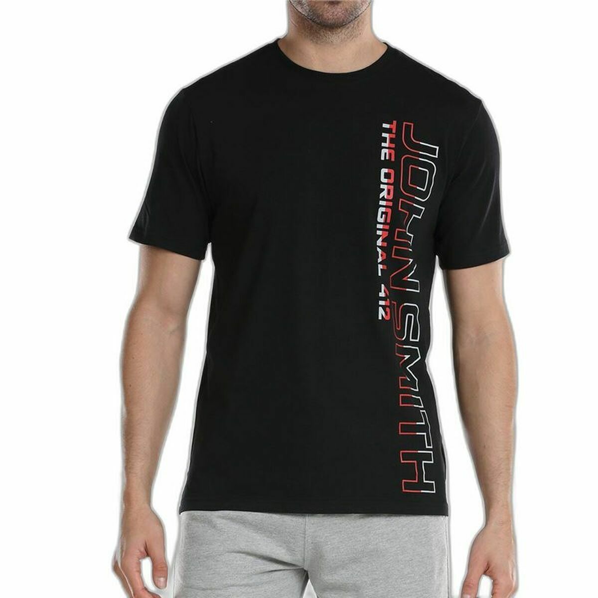 Maglia a Maniche Corte Uomo John Smith Jalde Nero Taglia:S