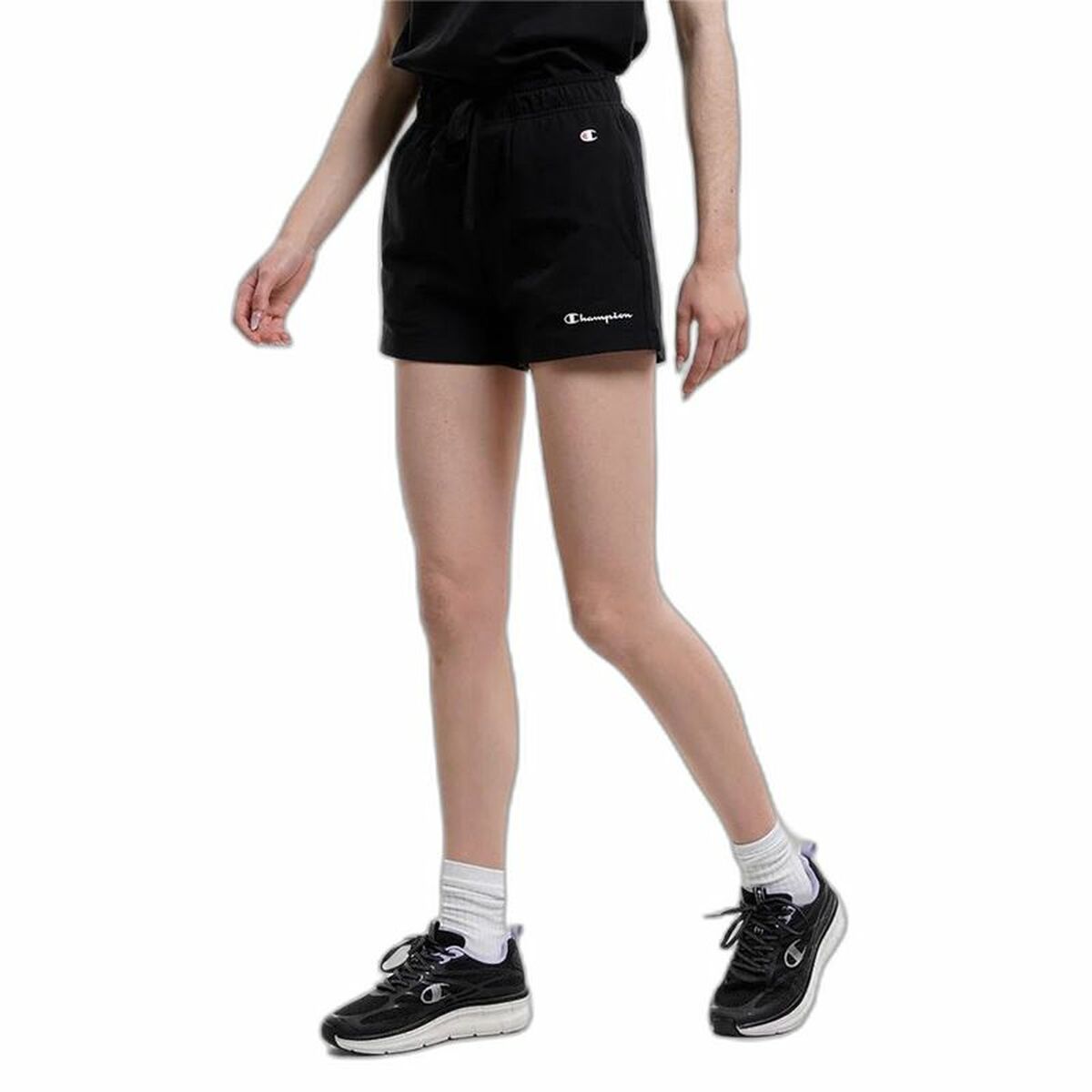 Pantaloncini Sportivi da Donna Champion Shorts Nero Taglia:XL