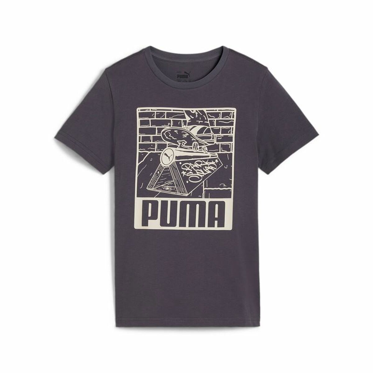 Maglia a Maniche Corte per Bambini Puma Viola Taglia:11-12 Anni