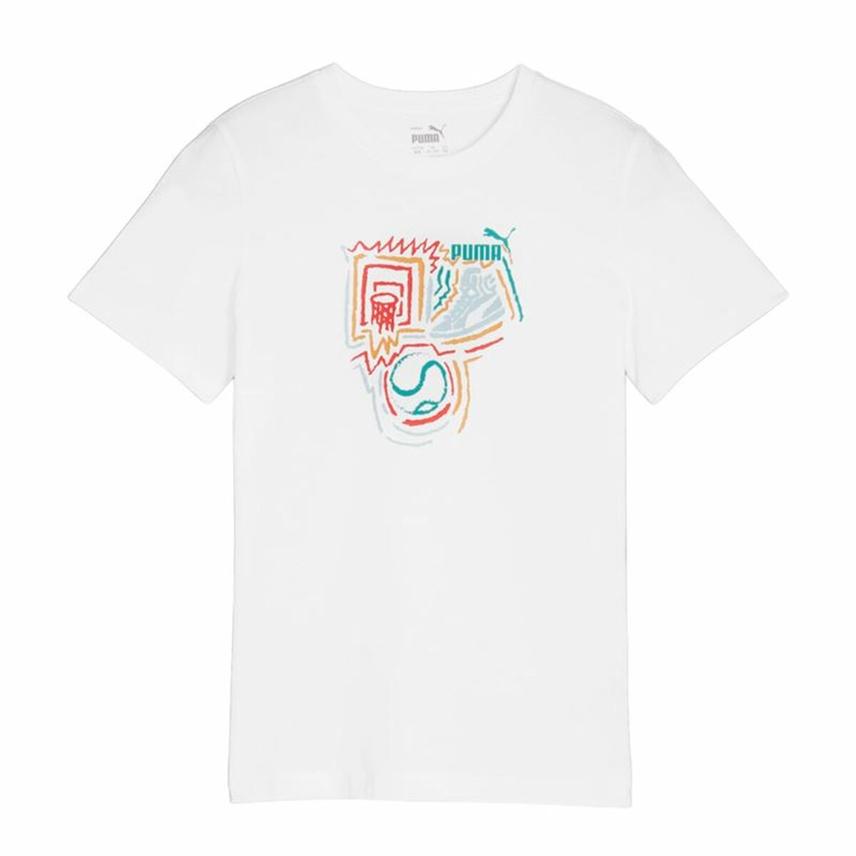 Maglia a Maniche Corte per Bambini Puma GRAPHICS Taglia:9-10 Anni