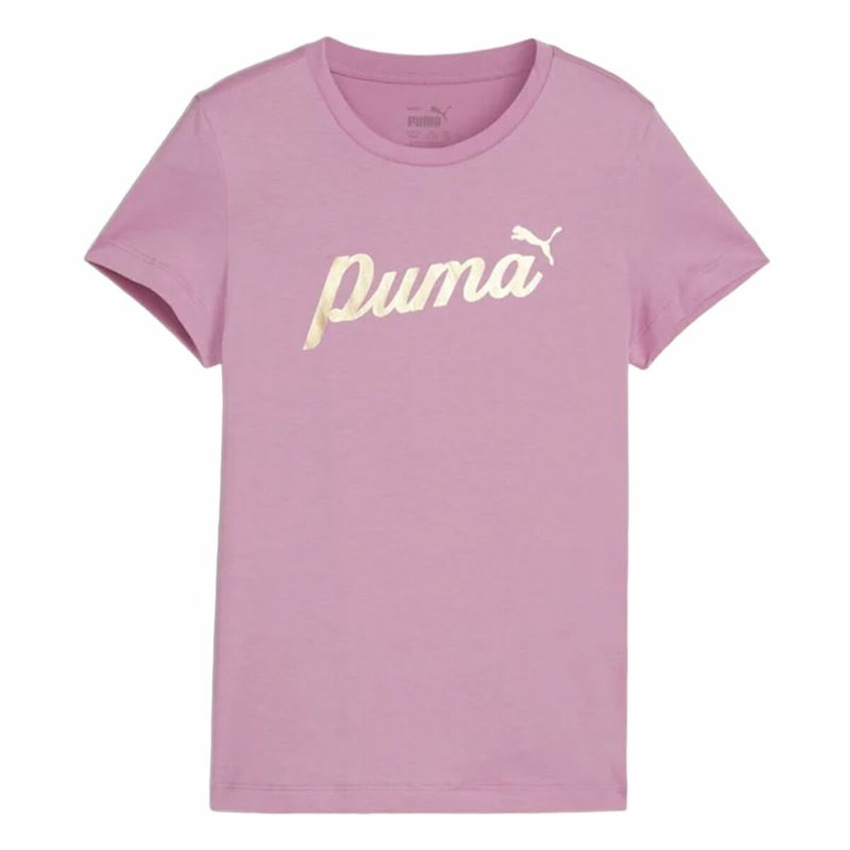 Maglia a Maniche Corte per Bambini Puma Essentials+ Script Metallic G Taglia:15-16 Anni