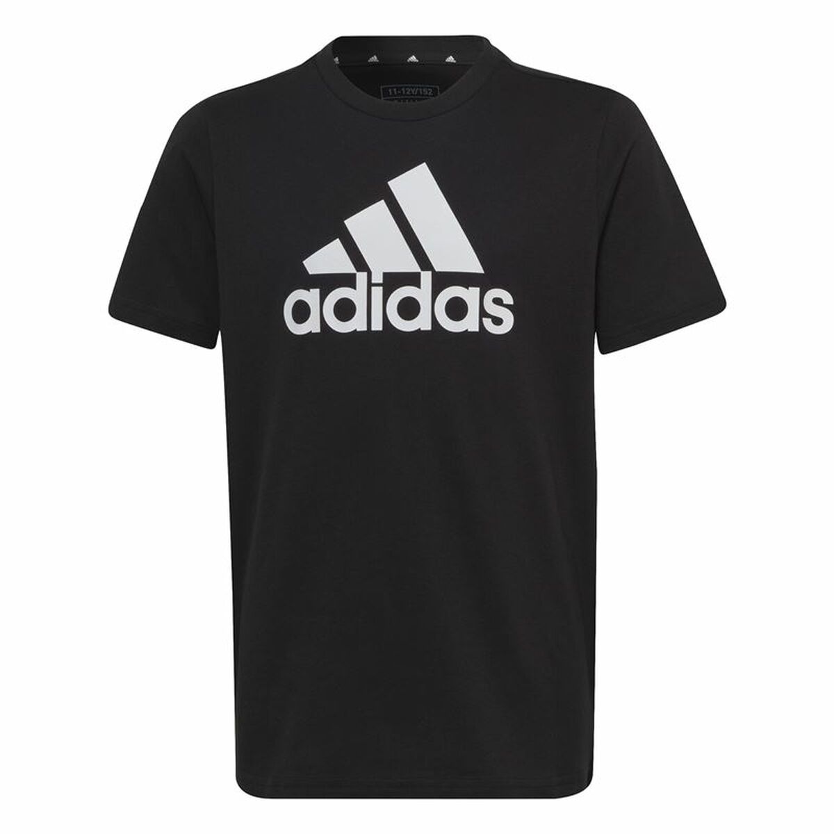 Maglia a Maniche Corte per Bambini Adidas Big Logo Nero Taglia:Taglia - 7-8 Anni
