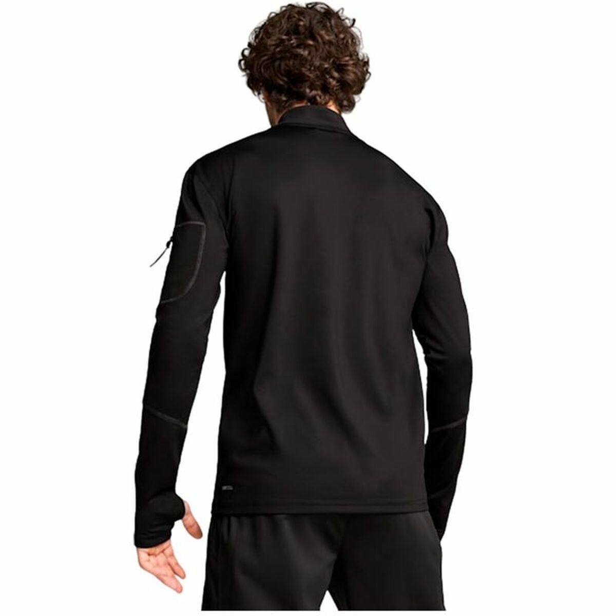 Felpa senza Cappuccio Uomo Puma Flex 1/4 Zip Nero Taglia:L - Image 4